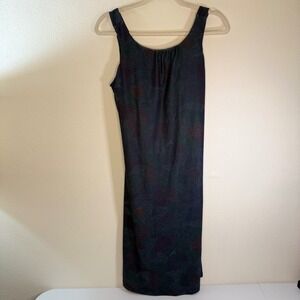 prAna Sky‎ path Dress Deep Pine Dotty Womens Size L Athleisure Performance Knit